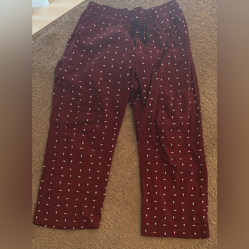 Tommy Hilfiger Burgundy Pajama Pants
